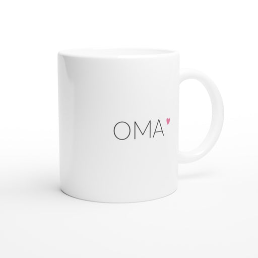 Tasse OMA mit Herz - rose