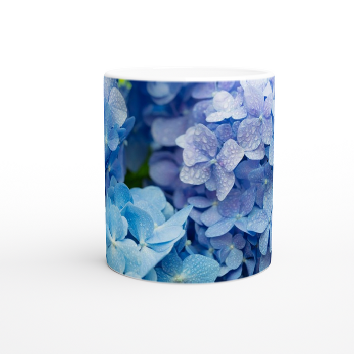 Tasse Blaue Hortensien