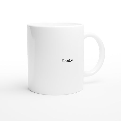 Tasse Danke - schwarz