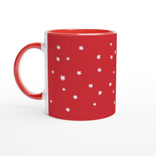 Tasse mit Sternenhimmel - rot/weiß, verschiedene Farben