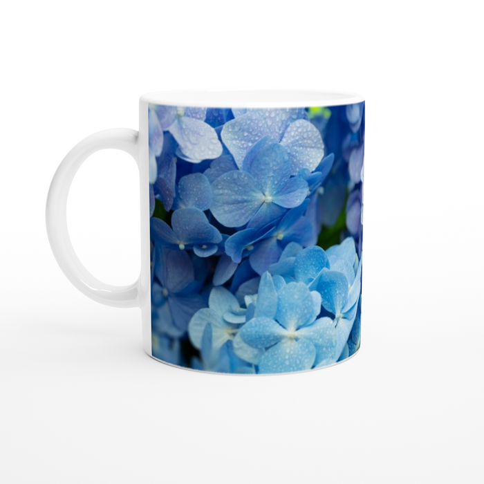 Tasse Blaue Hortensien