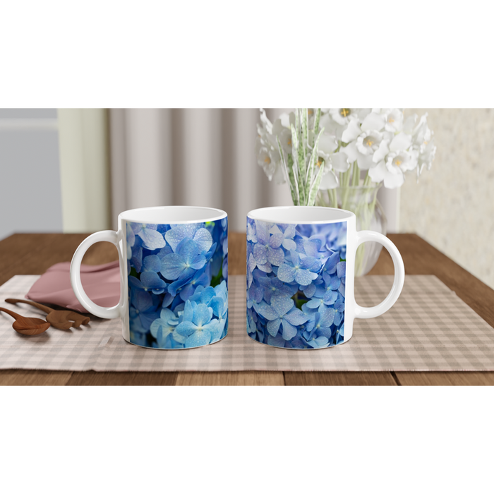 Tasse Blaue Hortensien